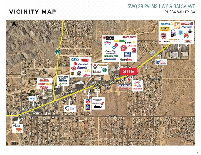 More Photos Of 29 Palms Hwy (Hwy 62) & Balsa ave, Yucca Valley Land For Lease