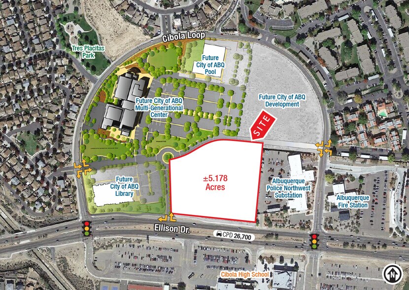 Primary Photo Of Ellison Dr @ Cibola Loop NW NWQ, Albuquerque Land For Sale