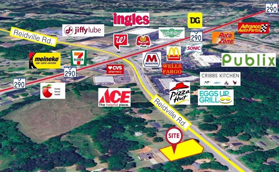 Primary Photo Of 5811 Reidville Rd, Moore Land For Sale