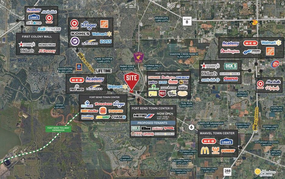 More Photos Of NEC of Highway 6 and Vicksburg Blvd, Missouri City Land For Lease