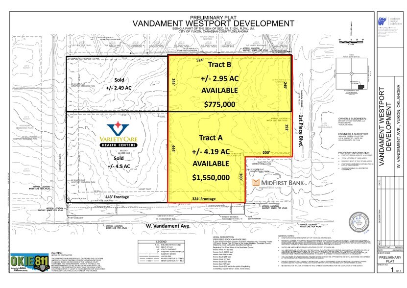 More Photos Of Vandament Ave and 1st Place Blvd, Yukon Land For Sale