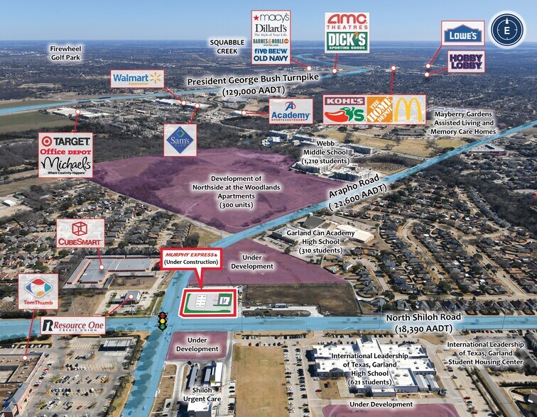 More Photos Of SEC Arapaho Rd & N Shiloh Rd, Garland Service Station For Sale