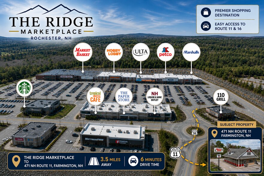 More Photos Of 471 Route 11, Farmington Storefront Retail Office For Sale
