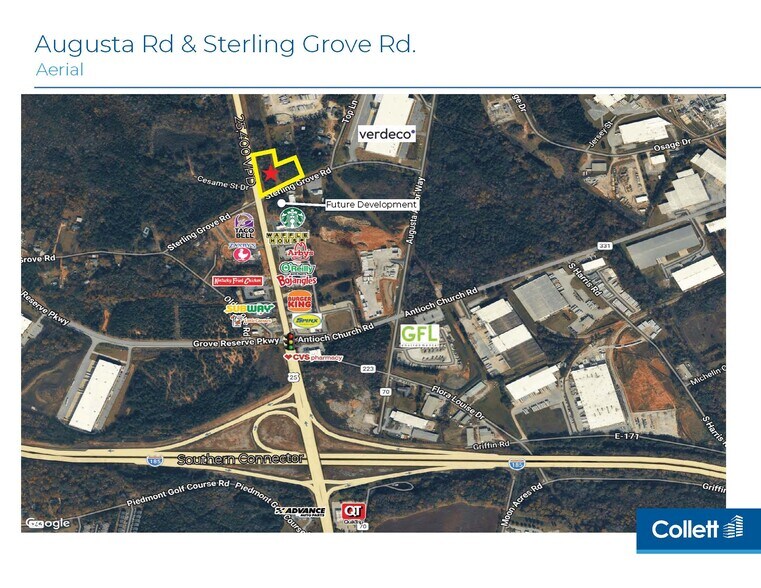 Primary Photo Of 7395 Augusta Road, Piedmont Land For Sale
