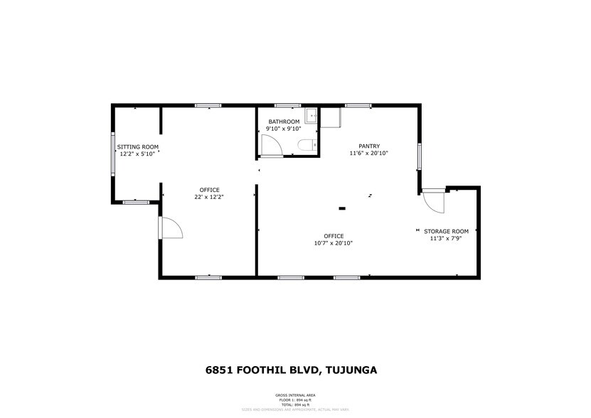 More Photos Of 6851 Foothill Blvd, Tujunga Office Residential For Sale