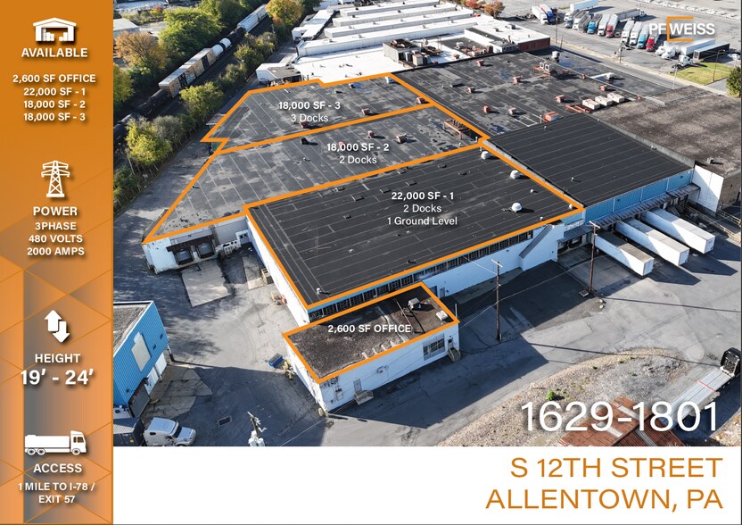 Primary Photo Of 1629-1915 S 12th St, Allentown Warehouse For Lease