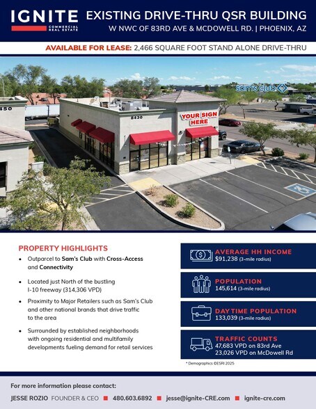 Primary Photo Of 8430 W McDowell Rd, Phoenix General Retail For Lease