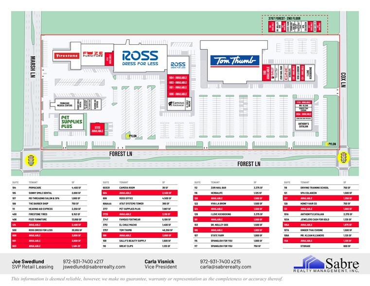 More Photos Of 11888 Marsh Ln, Dallas Unknown For Lease