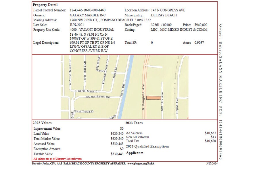 More Photos Of 145 N Congress Ave, Delray Beach Land For Lease