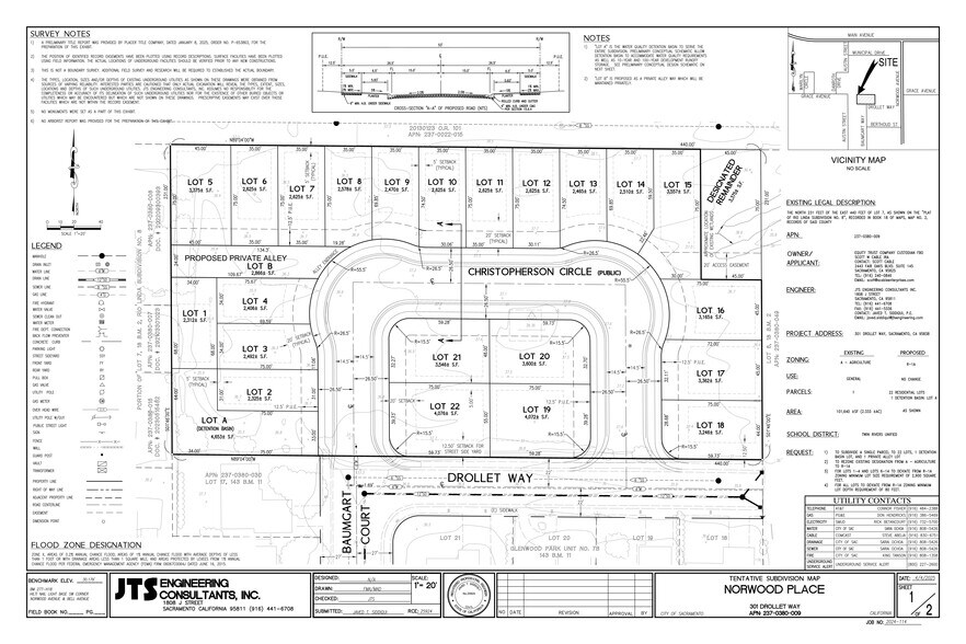 Primary Photo Of 301 Drollet way, Sacramento Land For Sale