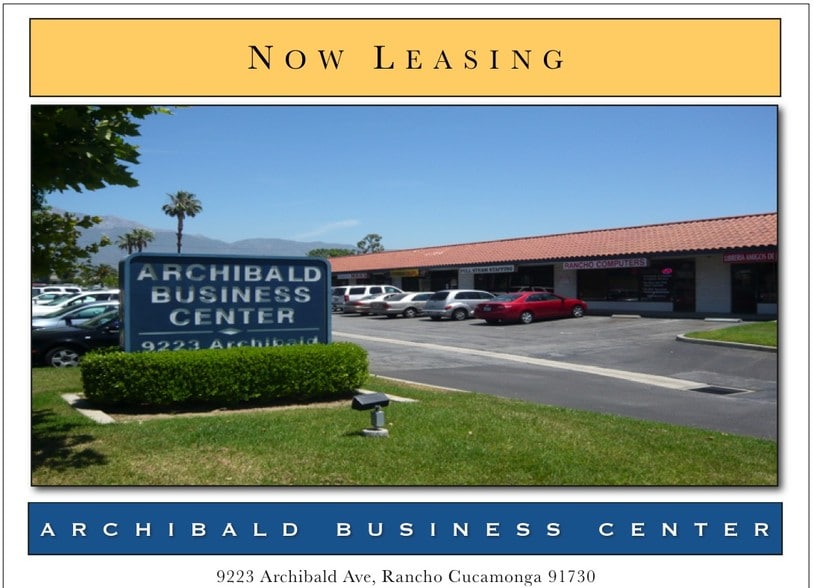 More Photos Of 9223 Archibald Ave, Rancho Cucamonga Storefront Retail Office For Lease