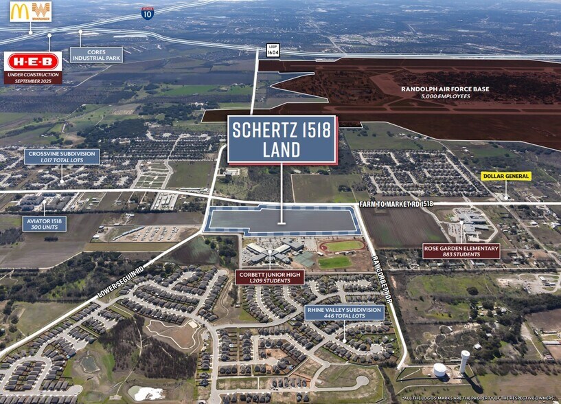 More Photos Of FM 1518 & Lower Seguin Rd, Schertz Land For Sale