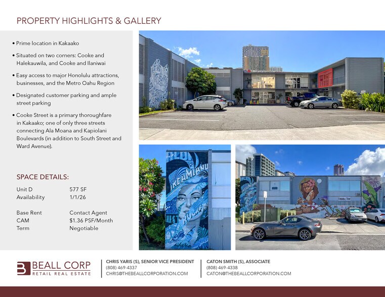 More Photos Of 575 Cooke St, Honolulu Storefront Retail Office For Lease