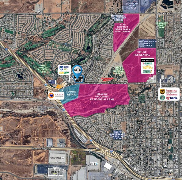 More Photos Of NWC Oak Valley Pkwy & Oak View Dr, Beaumont Land For Lease
