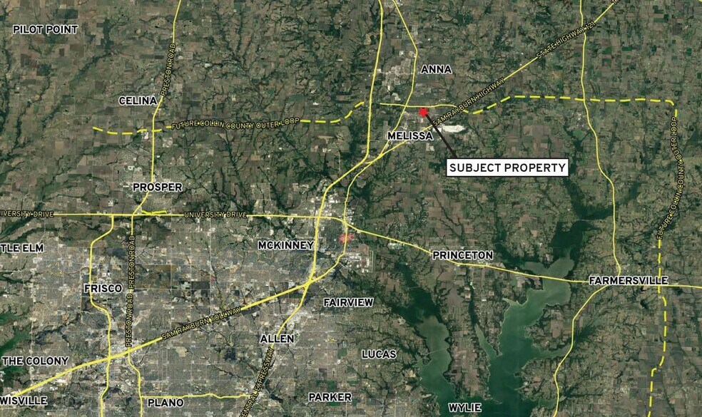 More Photos Of SW Corner of Collin County Outer Loop and CR 418, Melissa Land For Sale