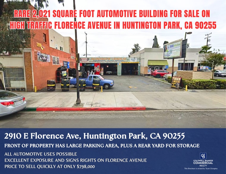 Primary Photo Of 2910 E Florence Ave, Huntington Park Auto Repair For Sale