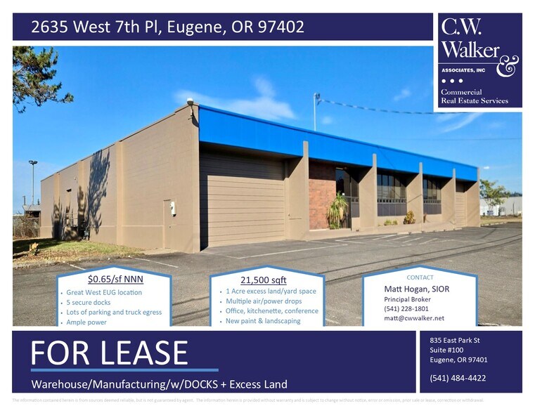 Primary Photo Of 2635 W 7th Pl, Eugene Warehouse For Lease