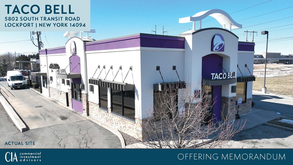 Primary Photo Of 5802 S Transit Rd, Lockport Fast Food For Sale