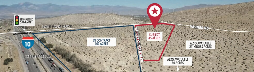 More Photos Of Date Palm & I-10, Cathedral City Land For Sale