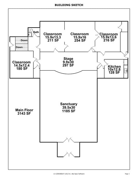 More Photos Of 206 Buncombe St, Roper Religious Facility For Sale
