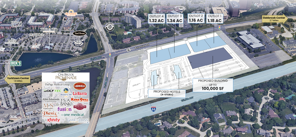 Primary Photo Of SEC Butterfield Rd and Meyer Rd, Oak Brook Land For Lease