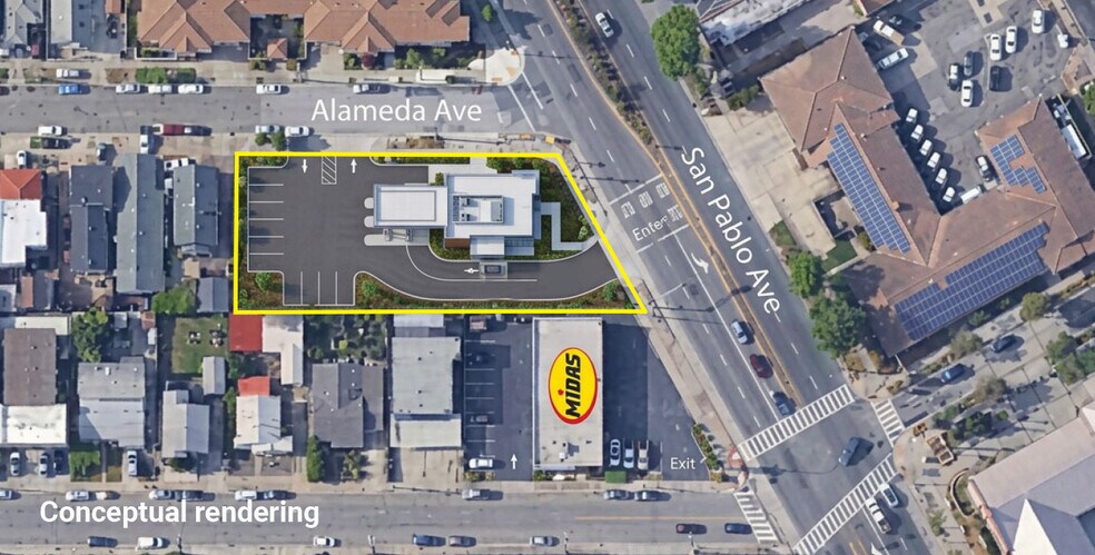 Primary Photo Of 10919 San Pablo Ave, El Cerrito Land For Lease