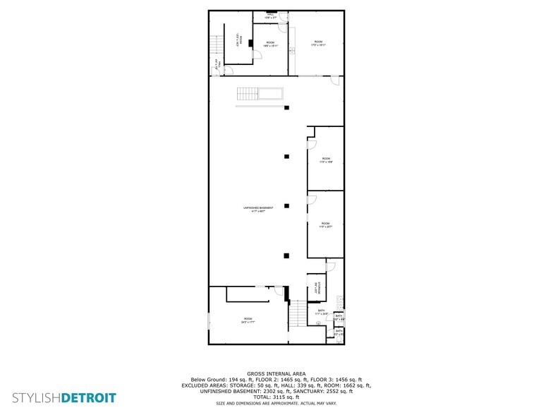 More Photos Of 4656 Canton St, Detroit Lodge Meeting Hall For Sale