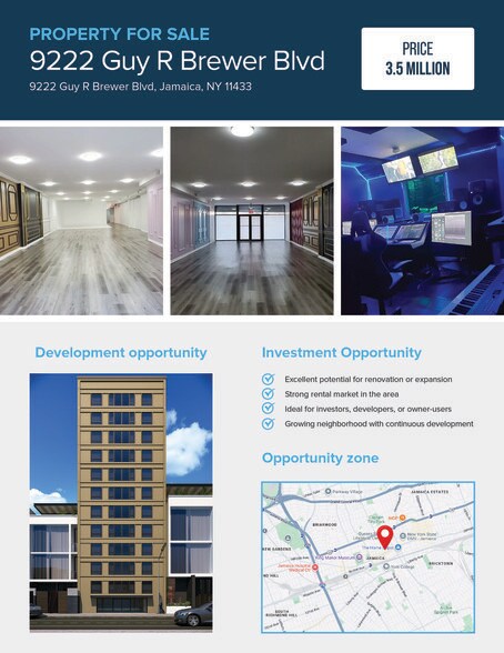 More Photos Of 9222 Guy R Brewer Blvd, Jamaica Storefront Retail Office For Sale