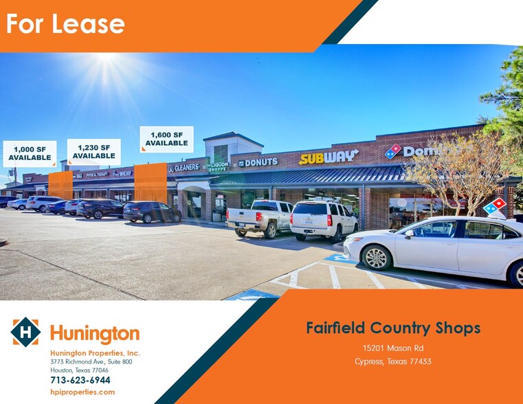 Primary Photo Of 15201 Mason Rd, Cypress General Retail For Lease