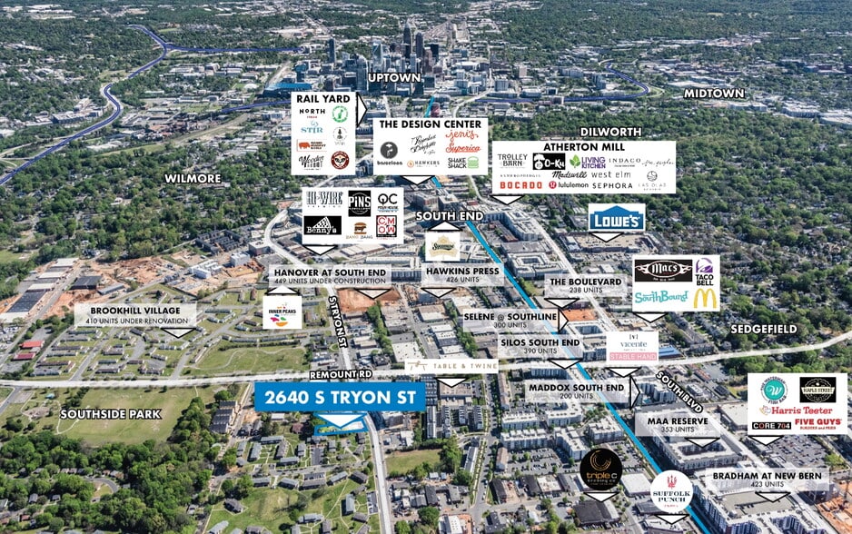 Primary Photo Of 2640 S Tryon St, Charlotte Office For Sale