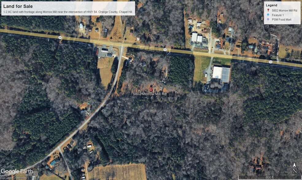 More Photos Of 5802 Morrow Mill Rd, Chapel Hill Land For Sale