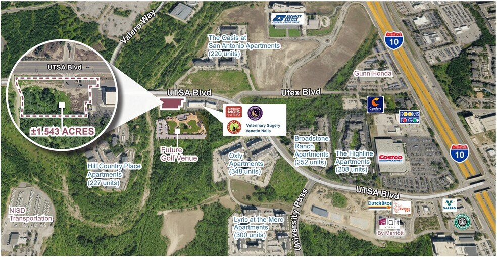 Primary Photo Of UTSA Blvd & Valero Way, San Antonio Land For Sale
