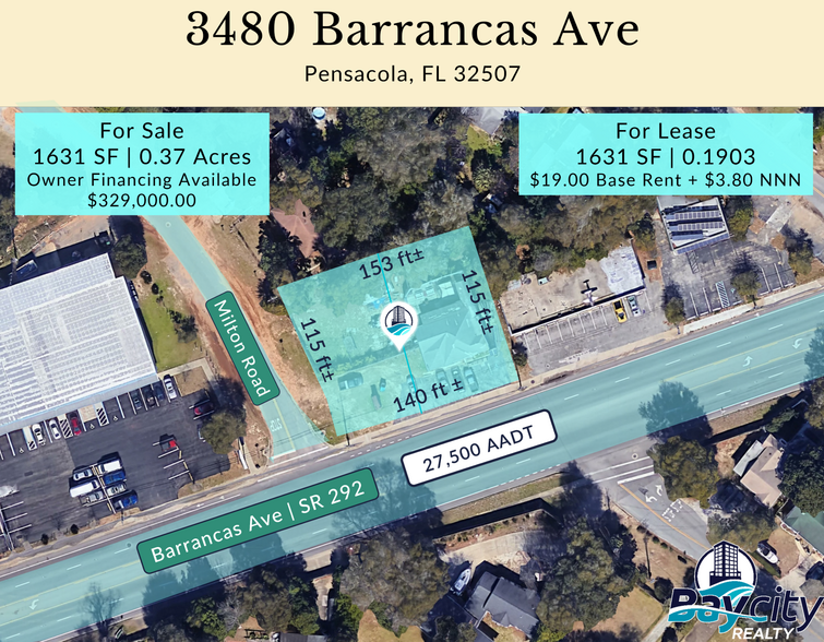 More Photos Of 3480 Barrancas Ave, Pensacola Freestanding For Lease
