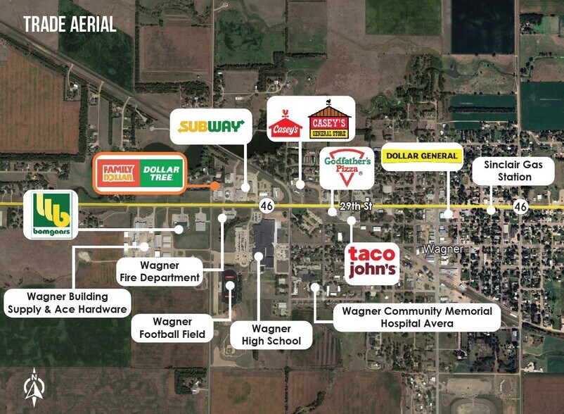 More Photos Of 812 W SD Highway 46, Wagner Storefront Retail Office For Sale