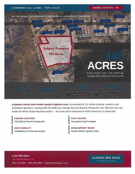 Primary Photo Of 275 Rancho Penitas Rd, Laredo Land For Sale