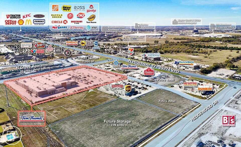 More Photos Of NEC North Grove & US 77, Waxahachie Freestanding For Sale