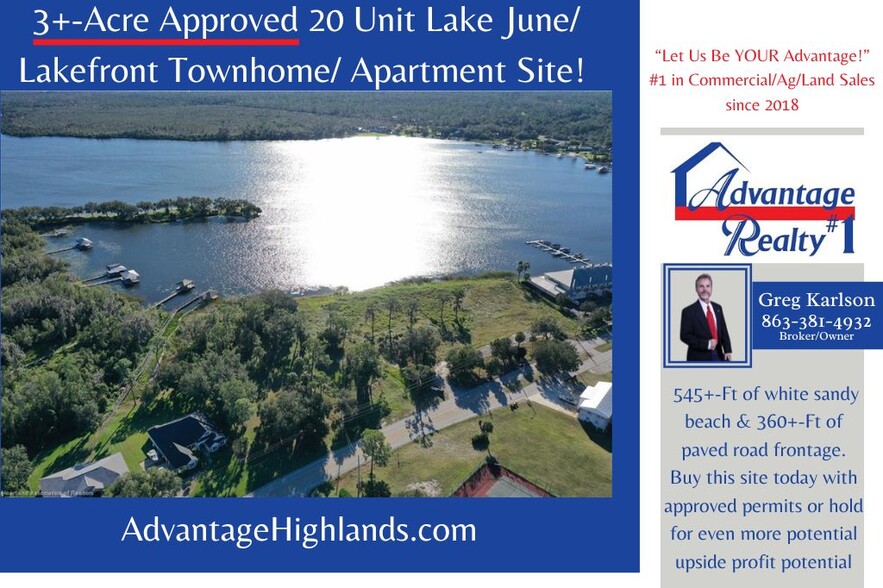 Primary Photo Of 1040 Lake June Rd, Lake Placid Land For Sale