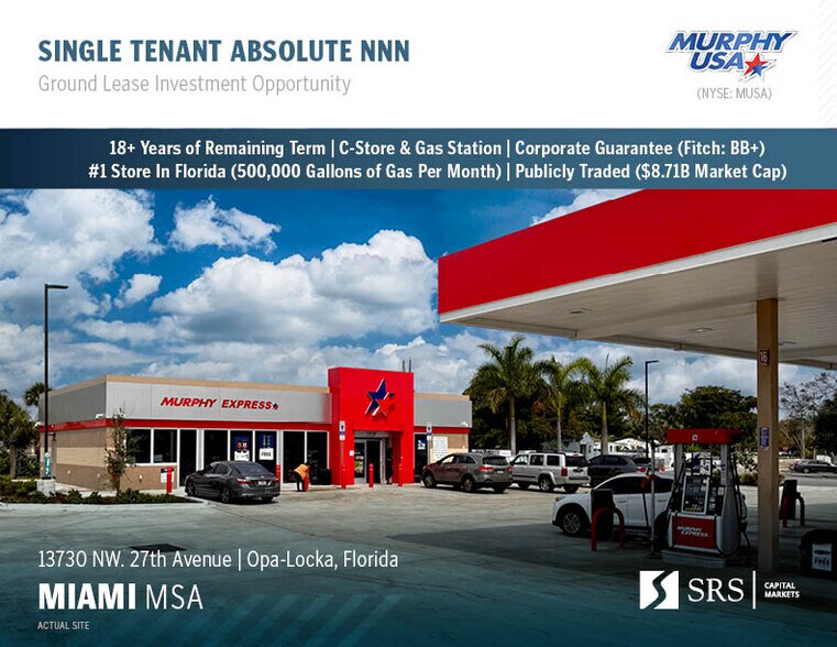 Primary Photo Of 13730 NW 27th Ave, Opa-locka Convenience Store For Sale