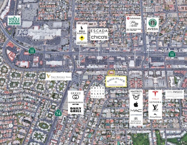 More Photos Of 73255 El Paseo, Palm Desert Storefront Retail Office For Lease