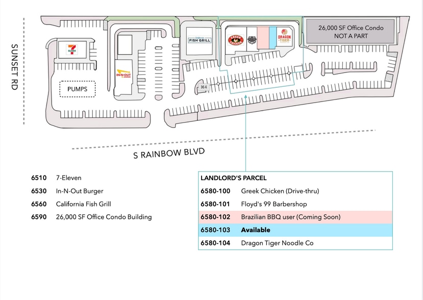 More Photos Of 6580 S Rainbow Blvd, Las Vegas Storefront Retail Office For Lease