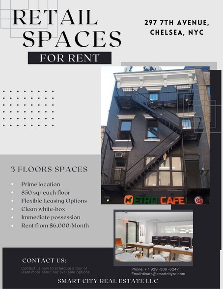 More Photos Of 297 Seventh Ave, New York Storefront Retail Residential For Lease