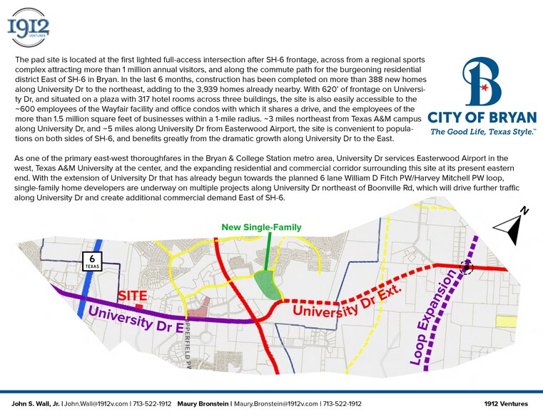 More Photos Of 3071 University, College Station Land For Sale