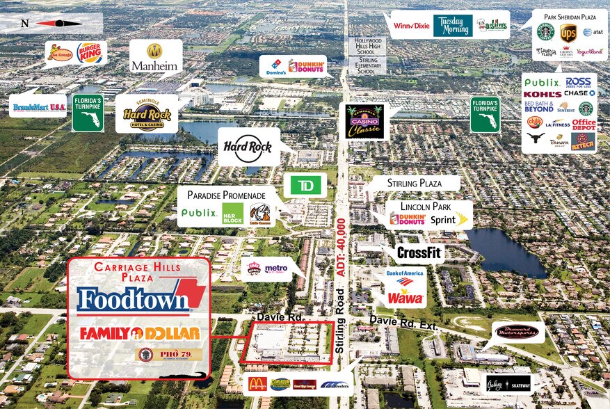 More Photos Of 6401-6493 Stirling Rd, Davie General Retail For Lease