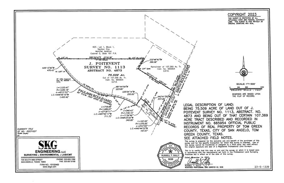 More Photos Of Paulann Blvd @ Smith St, San Angelo Land For Sale