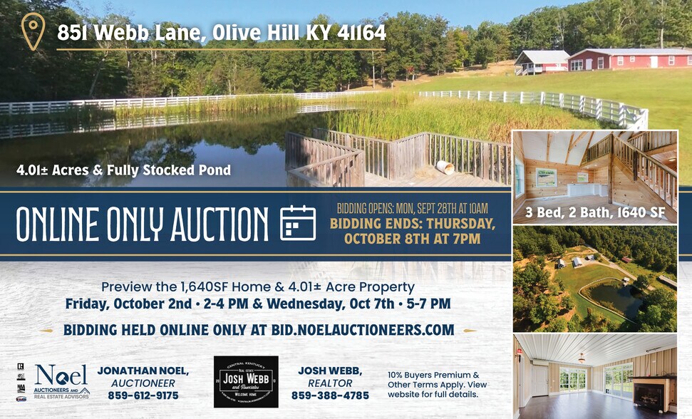 Primary Photo Of 851 Webb Ln, Olive Hill Land For Sale