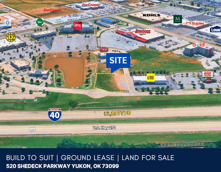 Primary Photo Of 520 Shedeck Parkway, Yukon Land For Sale