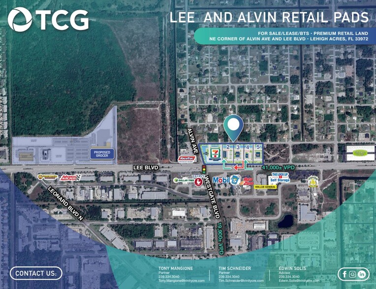 Primary Photo Of Lee Blvd @ Alvin, Lehigh Acres Land For Lease