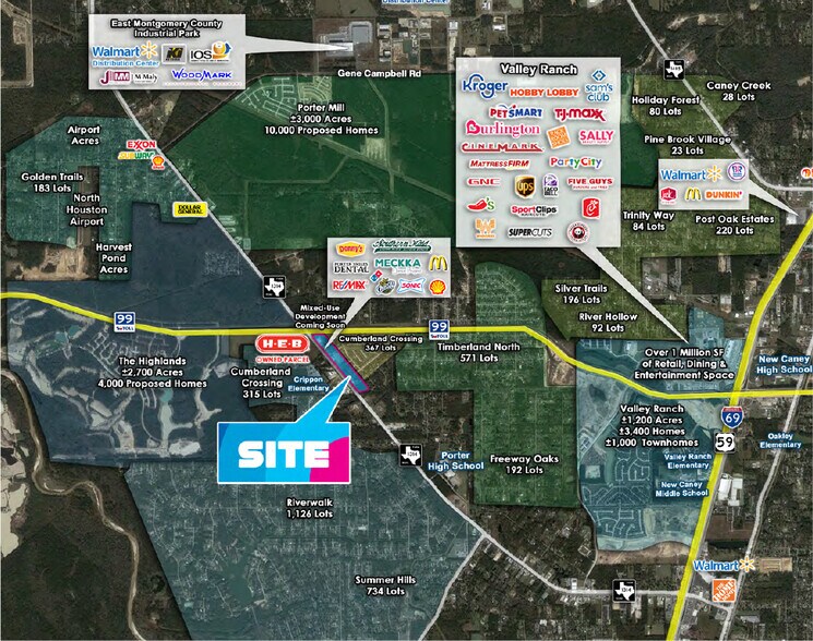 More Photos Of Grand Parkway & FM 1314, Porter Land For Sale