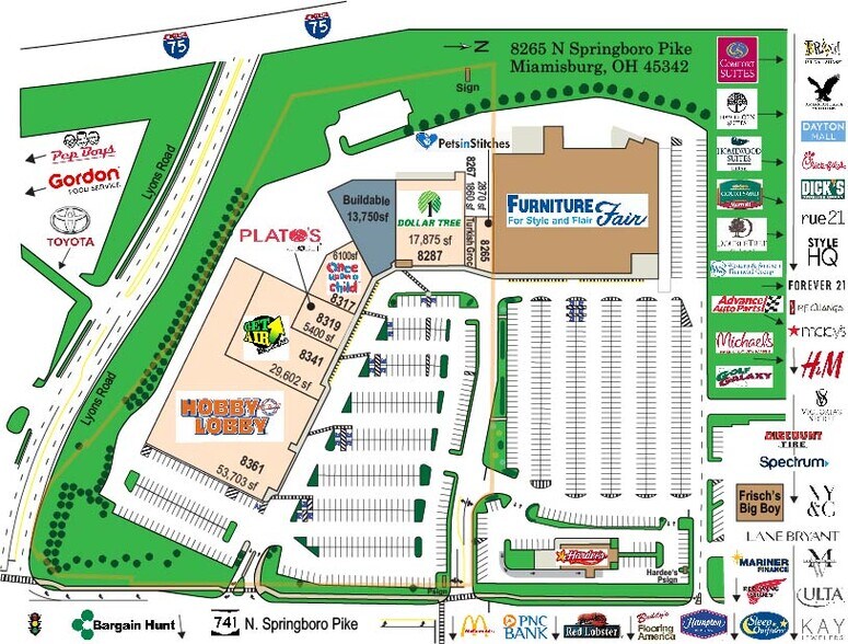 More Photos Of 8265-8287 Springboro Pike, Miamisburg General Retail For Sale