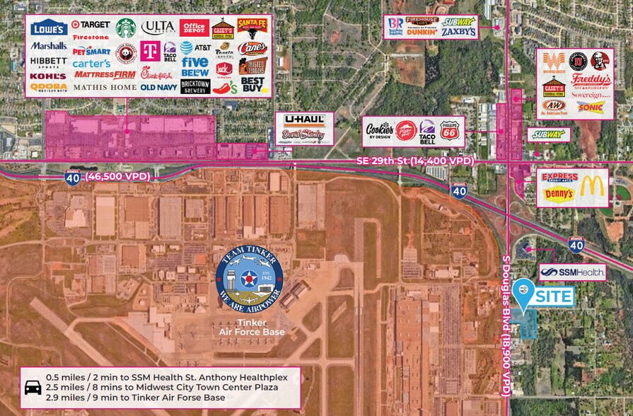 Primary Photo Of SE/c of SE 36th & Douglas Blvd, Oklahoma City Land For Lease